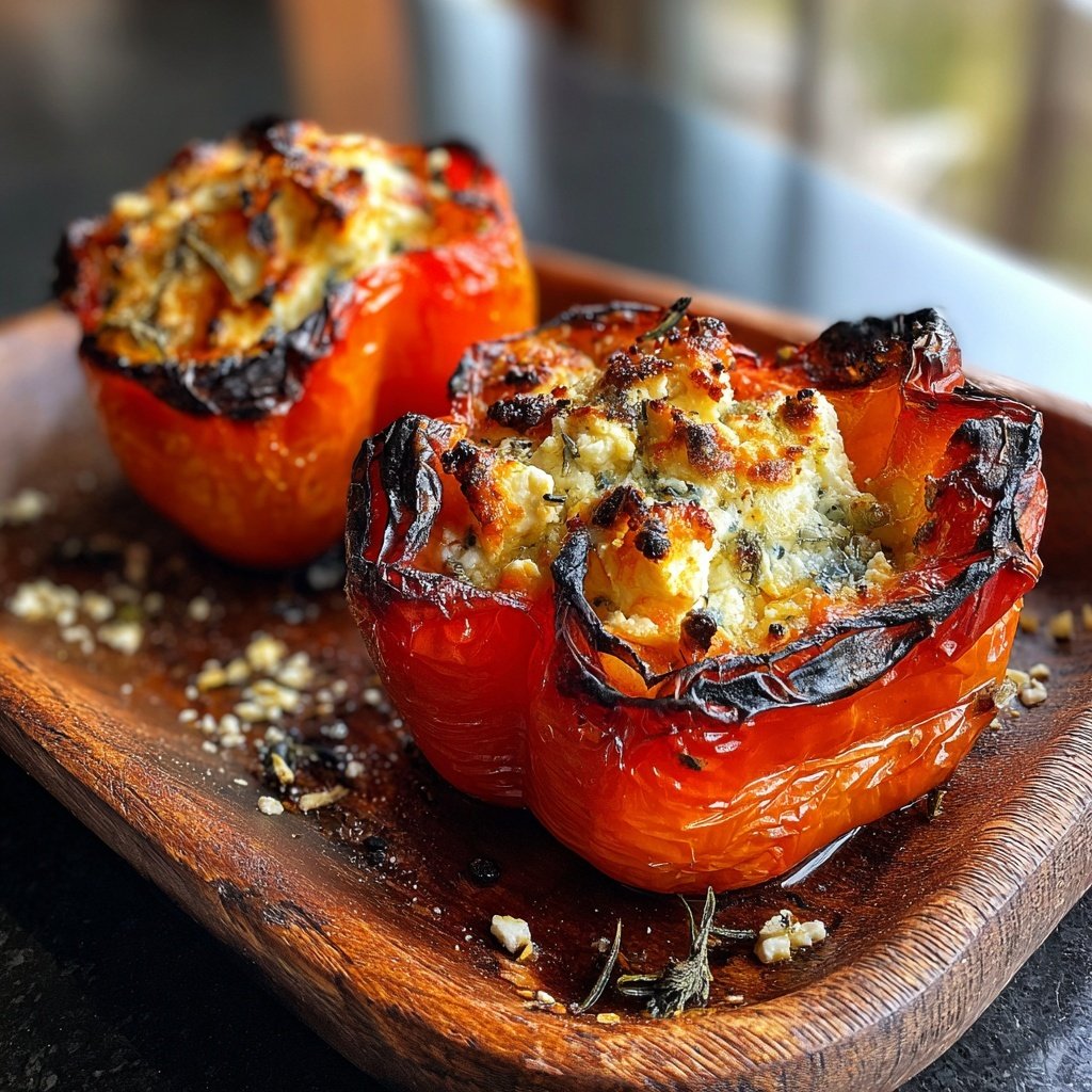 Ofen Paprika Mit Feta