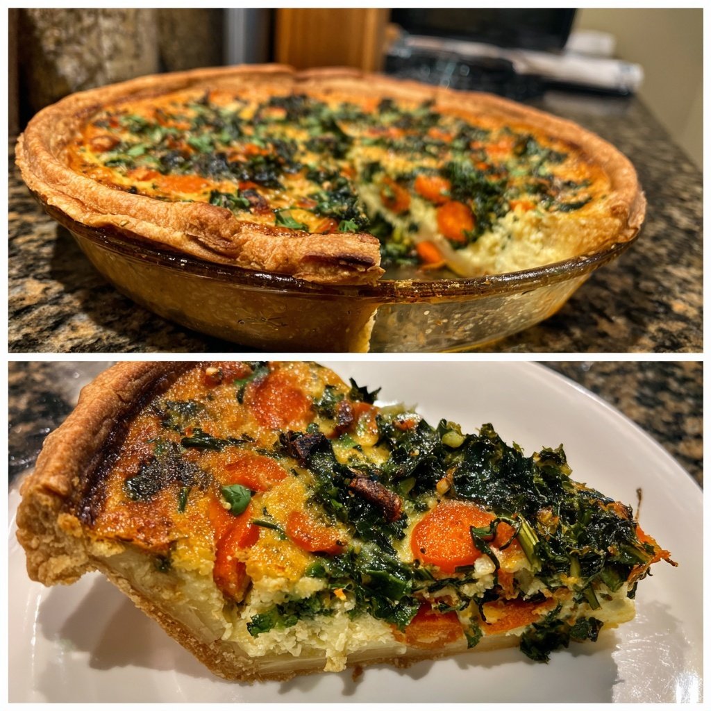 Quiche mit Grünkohl und Möhren