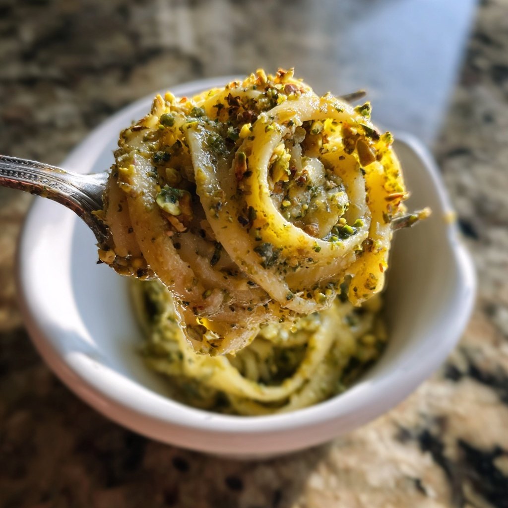 Pasta mit Pistazienpesto