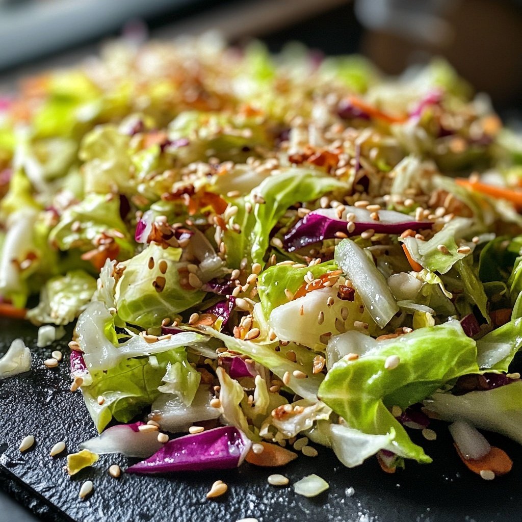 Asiatischer Salat mit Chinakohl & Sesam-Dressing