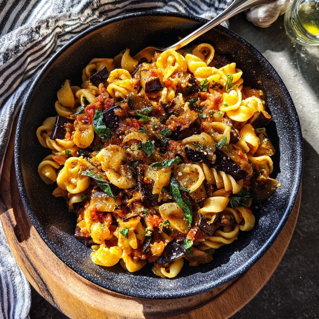 Internationale Küche Italienische Pasta alla Norma