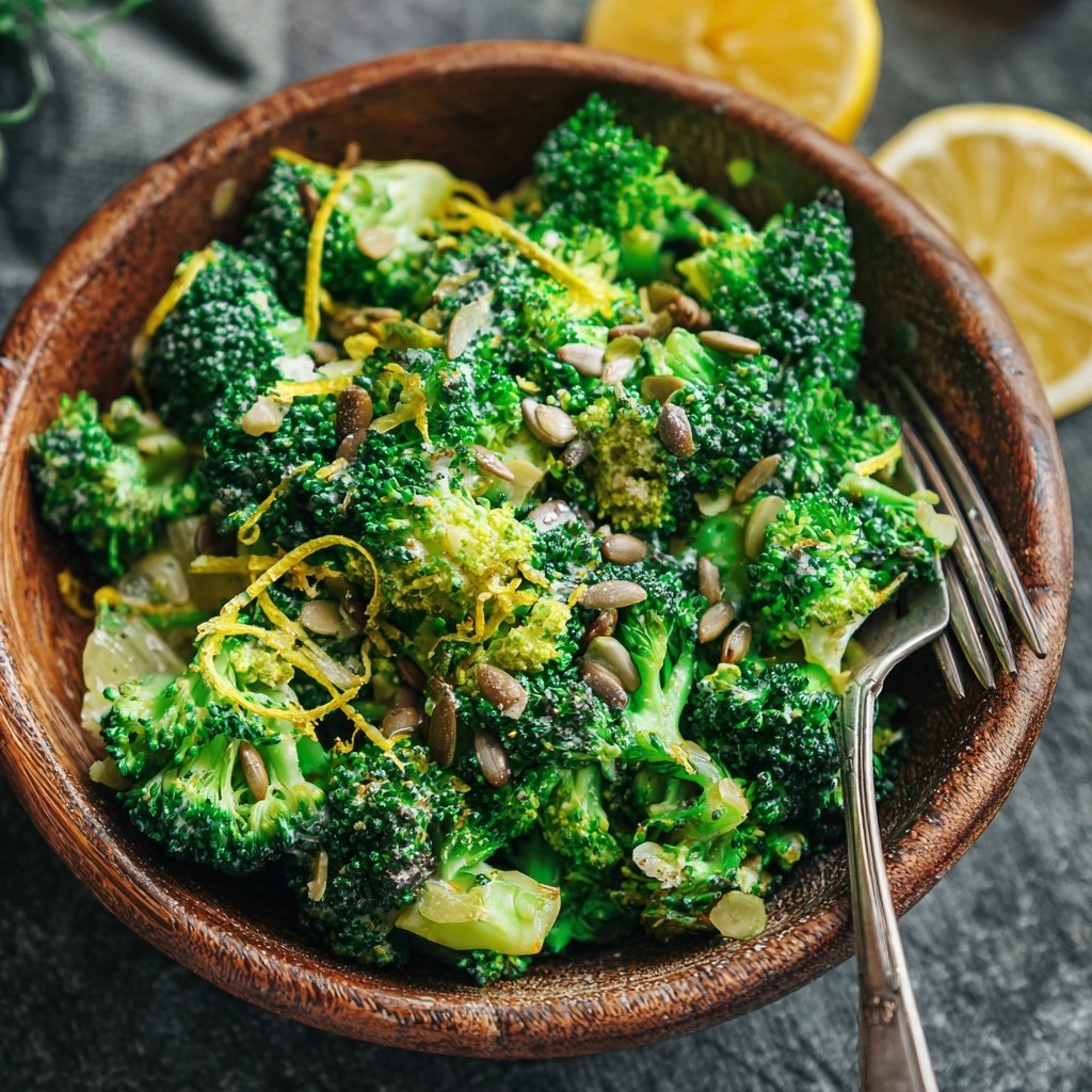 Brokkoli Salat Roh Und Knackig